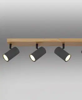 Lampy do obývačky Stropné bodové svietidlo 57911-4G grafit LS4