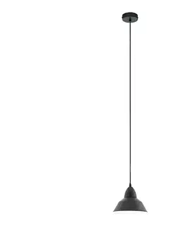 Svietidlá Eglo 54514 - LED luster na lanku 1xE27/6W/230V čierna 54514