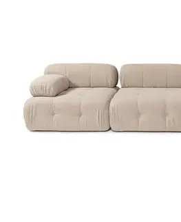 Sedacie súpravy Rohová sedacia súprava / Rohová pohovka Doblo 3 Seater with Pouffe ( L1-O1-1R-Pouffe) - Peach