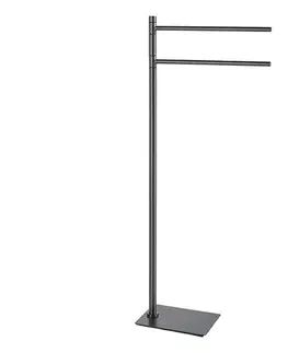 Svietidlá Gedy - Stojan na uteráky TRILLY 83,5 cm metalická sivá TR3181
