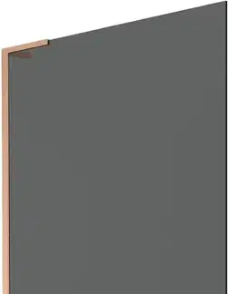 Sprchové dvere MEXEN/S - Next L vaňová zástena FIX 100 x 150, grafit, meď kartáčovaná 895-100-000-03-40-65