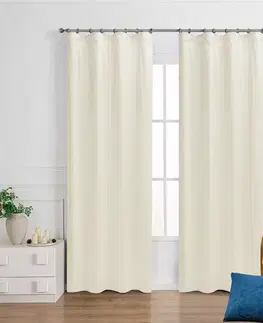 Závesy do spálne Záves na páske ROSALIA VET449/2/210GSM 140x250 cm  krémový