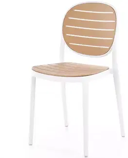 Kuchynské stoličky Stolička K529 biela/prírodné