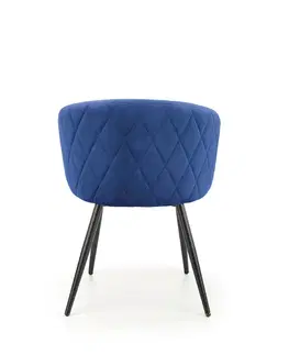 Jedálenské stoličky HALMAR K430 jedálenské kreslo granátová / čierna