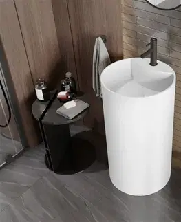 Umývadlá MEXEN - Ajax-02 Voľne stojace umývadlo z liateho mramoru 45 x 45, biela mat 26514500