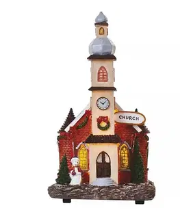 Vianočné osvetlenie  DCLW11 LED vánoční kostel 17,5 cm 3x AA vnitřní teplá bílá