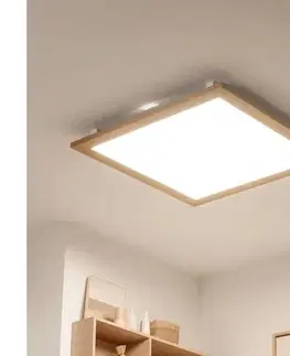 Svietidlá BRILAGI - LED Stropné svietidlo SLIMFRAME WOOD LED/58W/230V 64x64 cm hnedá BG1542+EG99423