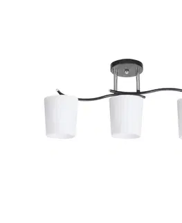 Svietidlá  Luster na tyči ESNYR 3xE27/40W/230V čierna/biela 33-22660