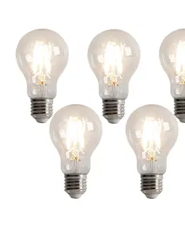 LED osvetlenie Sada 5 stmievateľných LED žiaroviek E27 s 3-stupňovým stmievaním A60 5W 500lm 2700K