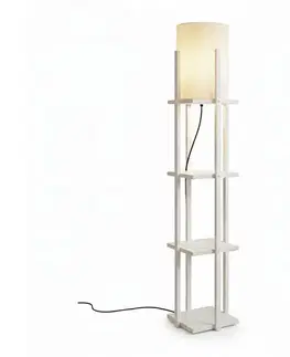 Lampy  Stojacia lampa s poličkami NORA 1xE27/40W/230V biela 390FLH1147