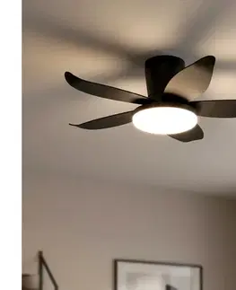 Ventilátory BRILAGI - LED stmievateľný stropný látor LED/32W/230V pr. 95 cm čierny + DO WF-OSD-183-BLK