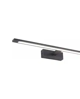 Kúpeľňové zrkadlá Zuma Line W89443-20W-BK - LED Osvetlenie zrkadla ALTER LED/20W/230V IP44 čierna W89443-20W-BK