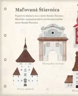 Modelárstvo, vystrihovačky Maľovaná Štiavnica - 3D papierové skladačky o meste Banská Štiavnica