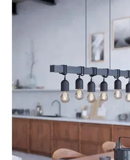 Svietidlá Eglo 44062 - Závesný luster TOWNSHEND 6xE27/60W/230V 44062