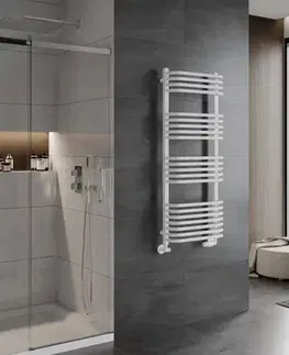 Radiátory do kúpeľne MEXEN - Apollo vykurovací rebrík/radiátor 1210 x 450 mm, 563 W, biela W117-1210-450-00-20
