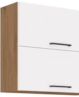 Kuchynské skrinky visiace Skrinka do kuchyne Vigo biela HG 80gu-72 2f