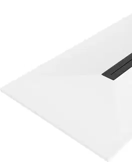 Vane MEXEN/S - Toro obdĺžniková sprchová vanička SMC 150 x 90, biela, mriežka čierna 43109015-B