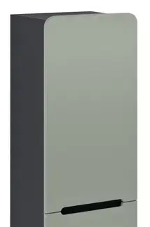 Kúpeľňový nábytok SAPHO - KERALA skrinka 38x143x32cm, 2x dvierka, ľavá/pravá, verde/antracitový mat KR350-4434