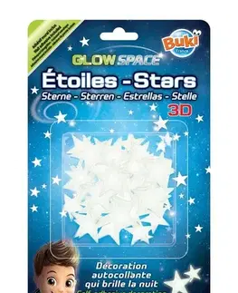Optika a svetlo Buki 3D hviezdy svietiace v tme