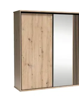 Šatníkové skrine CAROLYN 15 šatníková skriňa, dub artisan