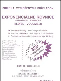 Matematika, logika Exponenciálne rovnice 2 - RNDr. Marián Olejár