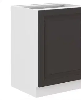 Kuchynské skrinky stojace Kuchynská skrinka STILO grafit mat/biely 60d 1f bb