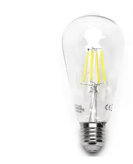 LED osvetlenie  B.V. LED Žiarovka FILAMENT ST64 E27/6W/230V 6500K -  B10106QLN