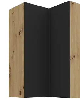 Kuchynské skrinky visiace Kuchynská skrinka Aria-BL/AR anti fingerprint 60X60 GN-90 2F (90°)
