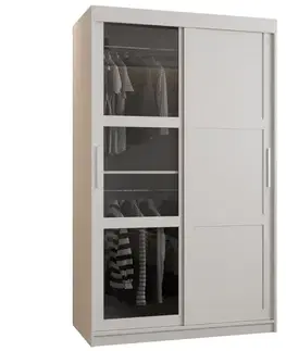 Šatníkové skrine Skriňa Dome III 120 biela