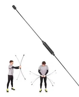 Ostatné fitness náradie Kmitacia tyč inSPORTline Flexi Bar Strong čierna