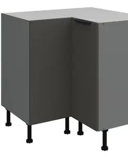 Kuchynské skrinky stojace Kuchynská skrinka Aria-Gr/Ant Anti Fingerprint 90x90 Dn 2f Bb