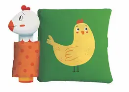 Leporelá, krabičky, puzzle knihy Pískacia knižka so zvieratkami Sliepka a jej kuriatko