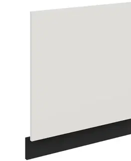 Dvierka a čelá zásuviek pre kuchynske skrinky Dvierka na umývačku Zm Aria-Wh/Bl Anti Fingerprint 570x596