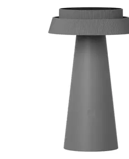 LED osvetlenie  LED Solárna lampa MARAKESZ LED/3,7V USB 3600 mAh 1800/2700/3000K IP54 šedá 329820