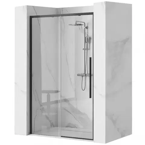 Sprchovacie dvere; priečky Sprchové dvere Solar 100x195 black Rea K6512