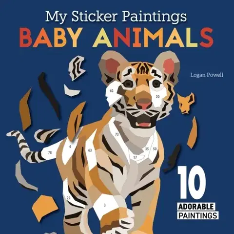 Nalepovačky, vystrihovačky, skladačky My Sticker Paintings: Baby Animals - Logan Powell