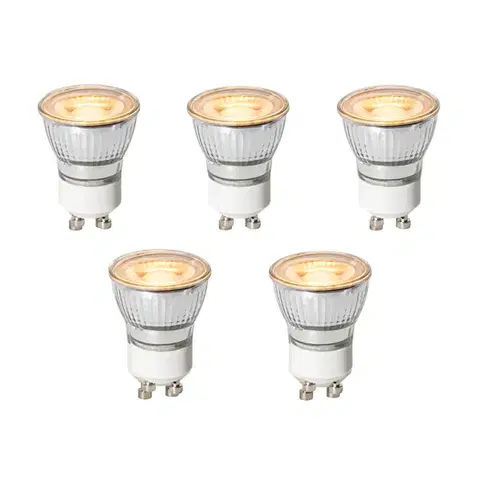 LED osvetlenie Sada 5 GU10 3-stupňových stmievateľných LED žiaroviek 35 mm 4 W 200 lm 2200 K