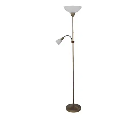 Lampy Rabalux 4019 - Stojaca lampa PEARL CLASSIC 1xE27/60W + 1xE14/40W