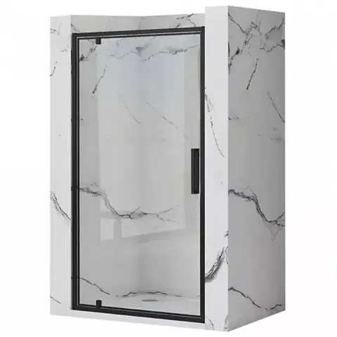 Sprchovacie dvere; priečky Sprchové dvere Rapid Swing 70x195 black Rea K6407
