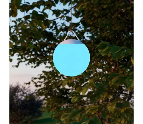 Svietidlá Eglo 75815 - LED RGB stmievateľné vonkajšie svietidlo POGGIOBELLO LED/2600 mAh IP44 biele + diaľkový ovládač 75815