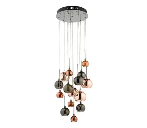 Svietidlá Där Lighting Där Lighting AUR1564 - Závesný luster na lane AURELIA 15xG4/10W/230V AUR1564