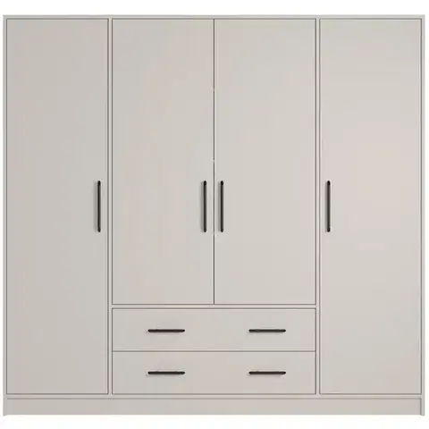 Šatníkové skrine Skriňa Smart Sr1 4d Cashmere