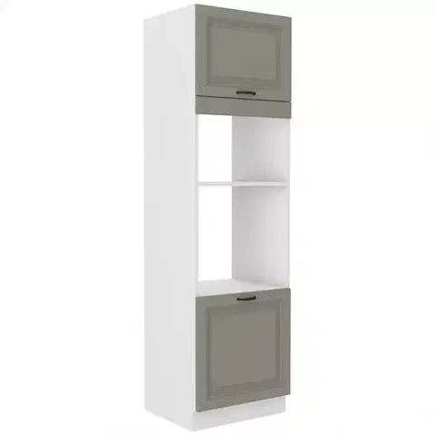 Kuchynské skrinky stojace Kuchynská skrinka Stilo claygrey/biely 60dmp/210 2f