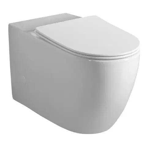 Záchody SAPHO - INFINITY RIMLESS misa pre kombi WC, spodný/zadný odpad, biela PC105-111