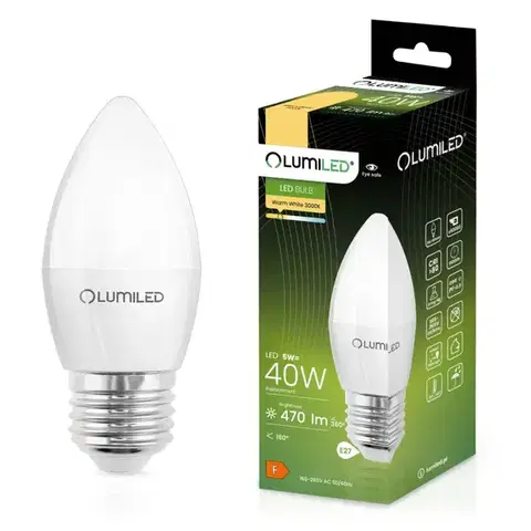 Žiarovky E27 Žiarovka LED sviečka 5W E27 470LM CB