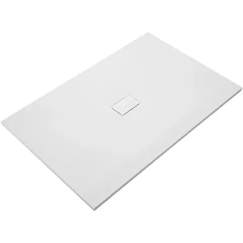 Vane CERANO - Sprchová vanička obdélníková FlexiCut - SMC/minerální kompozit - upravitelná - bílá mátná - 120x100x3  CER-666097