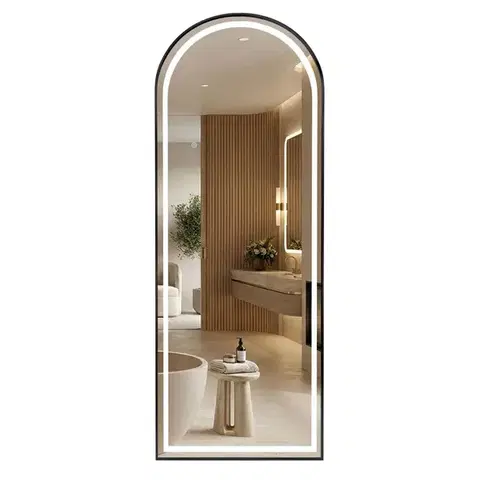 Kúpeľňové zrkadlá REA - Zrkadlo LED Orbit 50x160cm Black HOM-07050