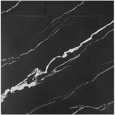 Vane REA - Sprchová vanička Bazalt CARRARA BLACK 90x90 REA-K7003