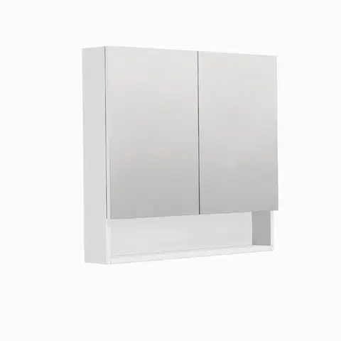 Kúpeľňový nábytok Zrkadlová skrinka SAT Cube Way 80x72 cm lamino GALCU3D80BP GALCU3D80BP