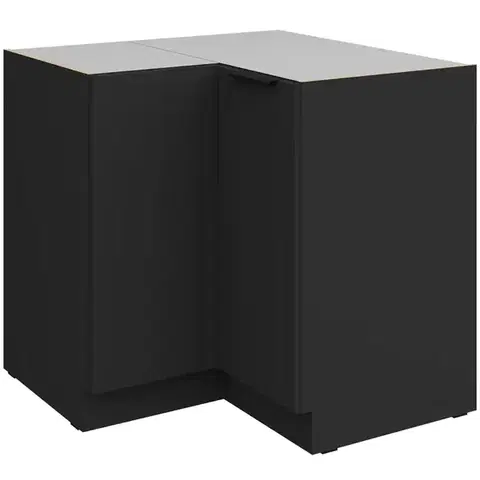 Kuchynské skrinky stojace Kuchynská skrinka Aria-Bl/Bl Anti Fingerprint 90x90 Dn 2f Bb